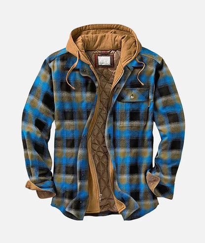 THOMAS - Urbaner Karomuster-Patchwork-Jacke
