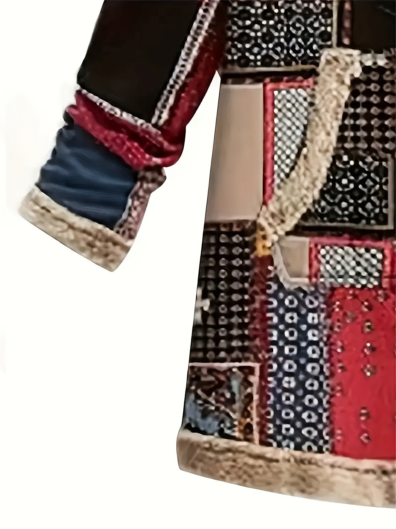 Arwen™ – Flauschige bedruckte Jacke mit Kapuze
