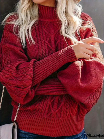 Tinsley – Langer, Lässiger Strickpullover Mit Langarm