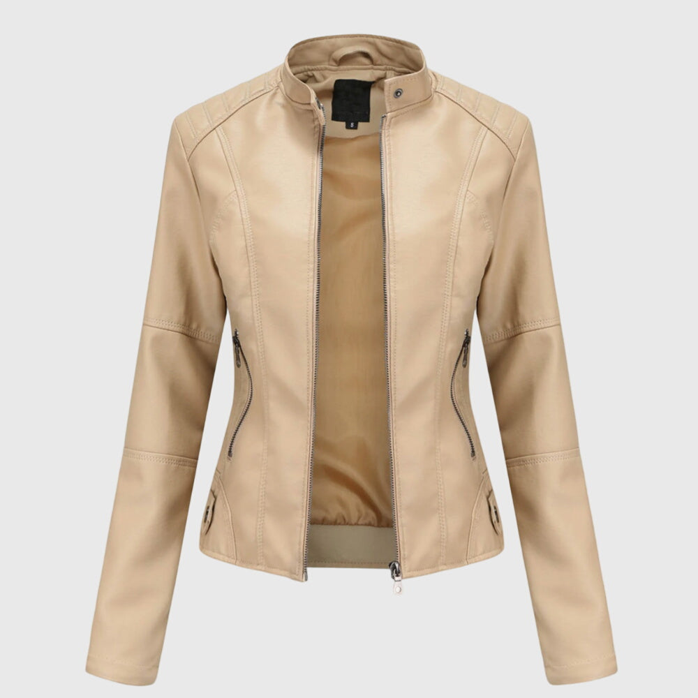 Giorgina™ – Stilvolle Lederjacke für Damen