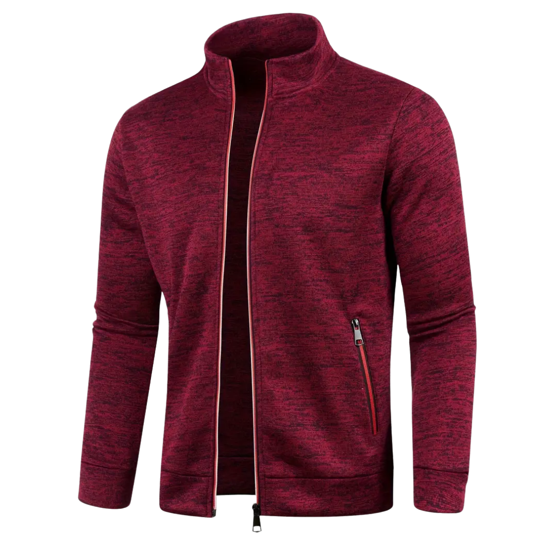 Kasper | Klassische Strickjacke mit Reißverschluss