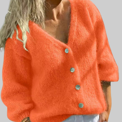 KALINA | STRICKPULLOVER MIT LANGEN ÄRMELN UND KNÖPFEN