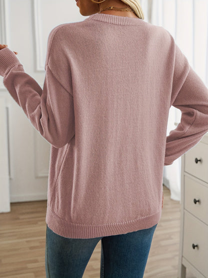 Elisabeth - Langarm-Pullover mit Rundhalsausschnitt