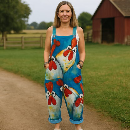 Vintage Weitbeiniger Overall - Müheloser Stil & Komfort für Frauen