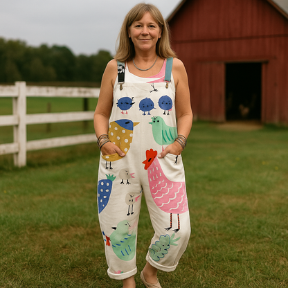 Vintage Weitbeiniger Jumpsuit für Frauen - Stilvoller Komfort & Vielseitigkeit