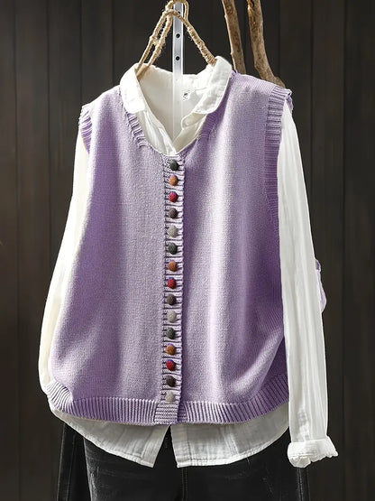 Ditte | Stilvolle Lässige Strickweste