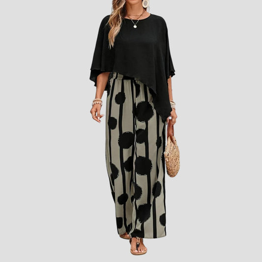 ELISKA | DAMENSET MIT ASYMMETRISCHEM TOP