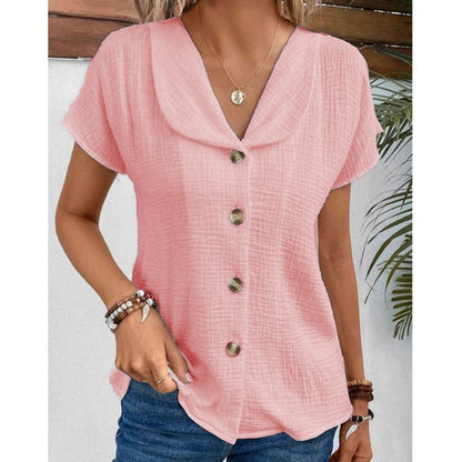 Breezy Charm Knopfleisten-Top