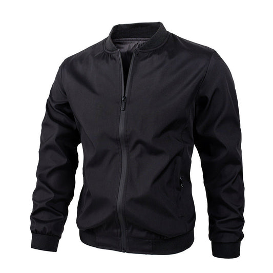 Herren Herbstjacke mit regulärer Passform, Seitentaschen und geradem Saum