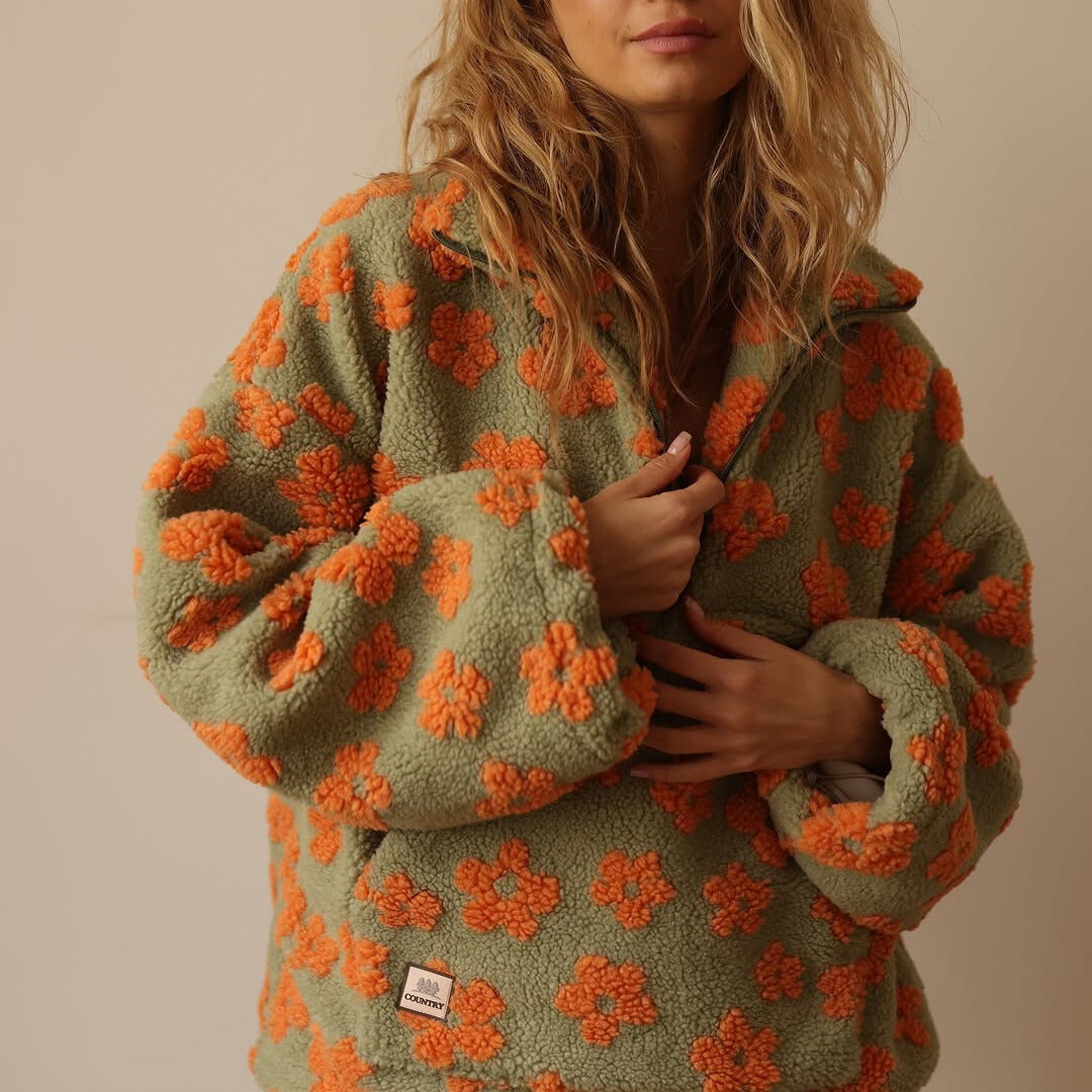 Célaine™ - Floraler Pullover mit elegantem Design