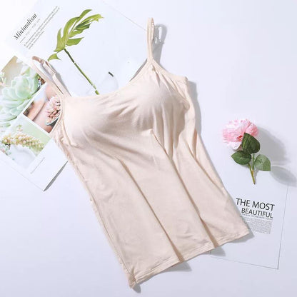 Gepolstertes Tanktop | Trägertop mit integriertem BH