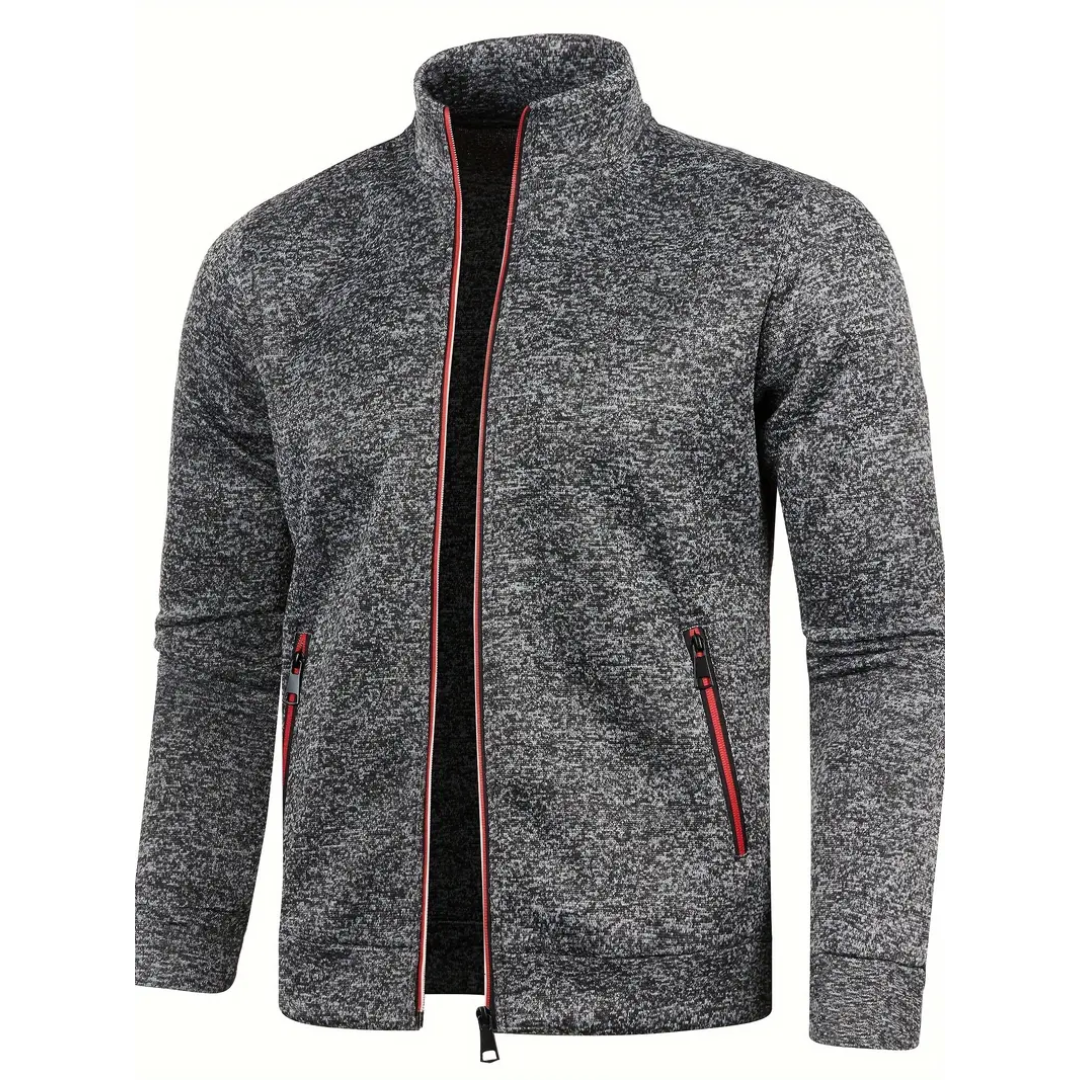 Kasper | Klassische Strickjacke mit Reißverschluss