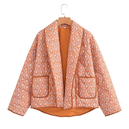 Maya | Gesteppte Wickeljacke