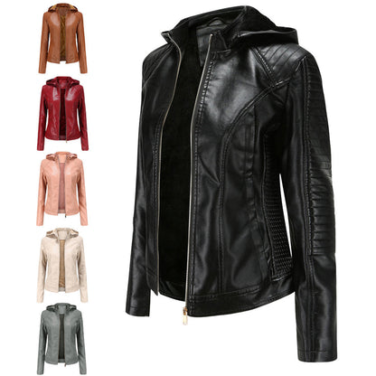 MIRJETE - Stilvolle Leder Sommerjacke