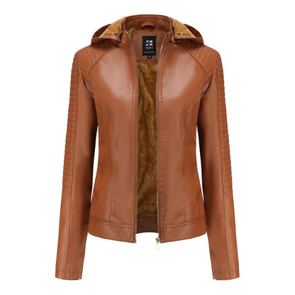 MIRJETE - Stilvolle Leder Sommerjacke