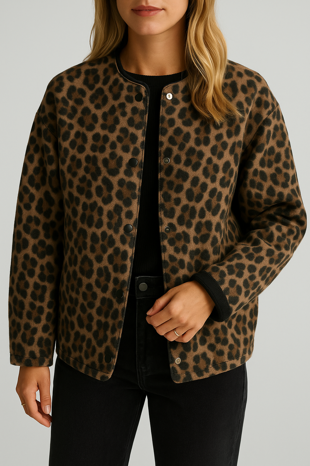Dascha - Trendige Jacke mit Leopardmuster