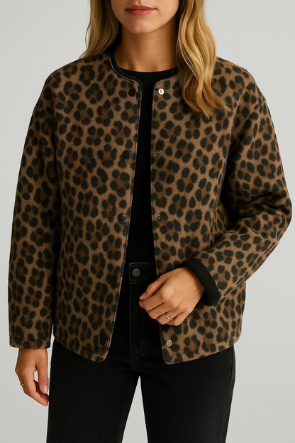 Dascha - Trendige Jacke mit Leopardmuster