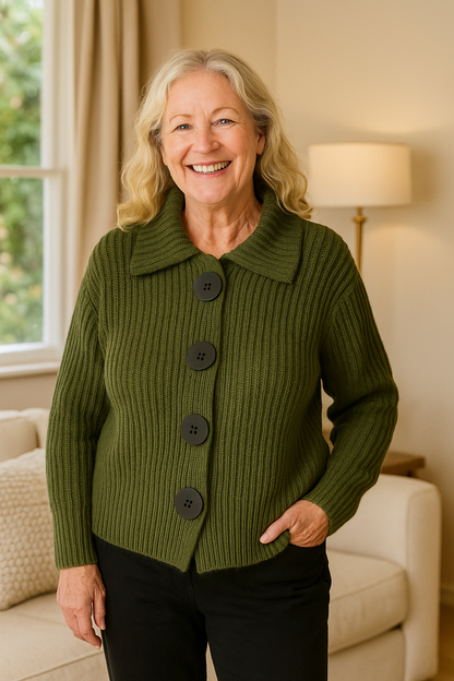 Emmeline | Heritage Strick-Cardigan – Weichheit, Wärme, Selbstvertrauen