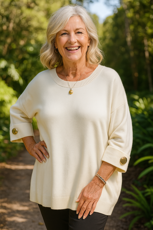 Danika | Pullover-Bluse – Mühelose Eleganz, täglicher Komfort