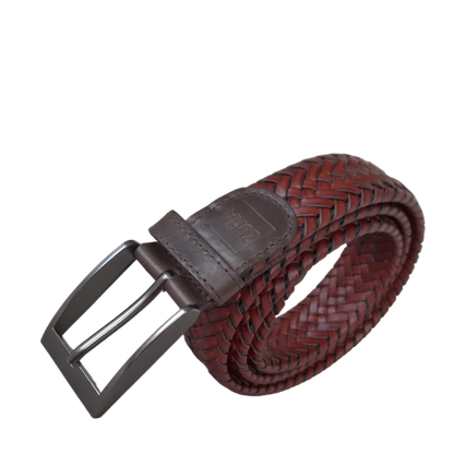ZUHA Marken geflochtener Leder Gürtel für Männer