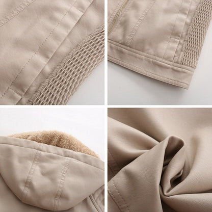 MIRJETE - Stilvolle Leder Sommerjacke