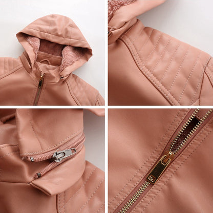 MIRJETE - Stilvolle Leder Sommerjacke
