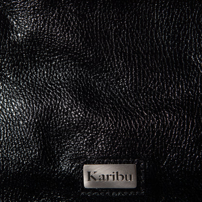 Josefa schwarze Lackleder Geldbörse