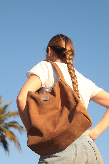 Dominique Café Wildleder Geldbörse