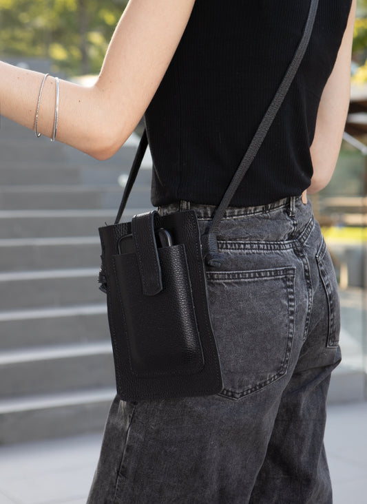 Schwarze Monse Geldbörse