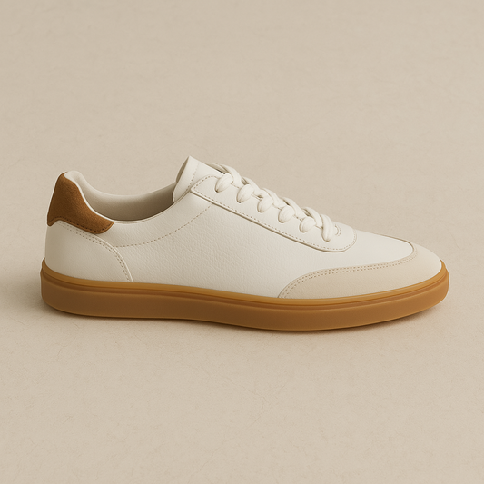 Elegante weiße Ledersneaker für Herren