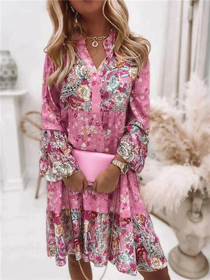 ANTONIA I STILVOLLES GEBLÜMTES KLEID