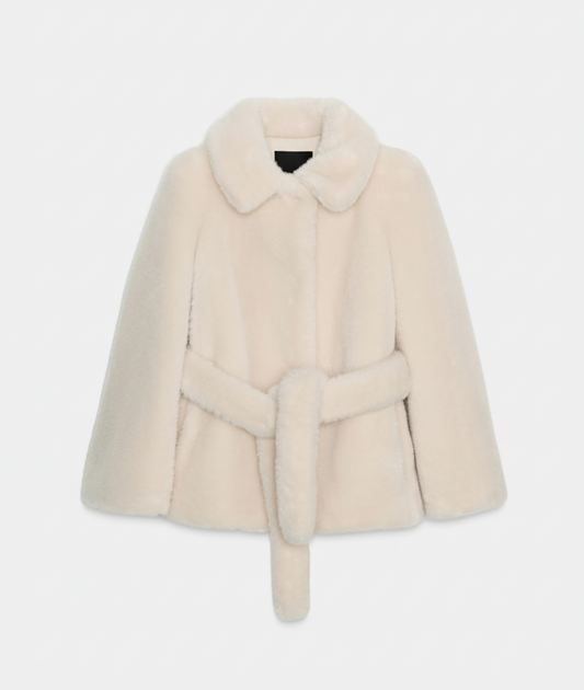 Mystique & Co™ Gürteljacke aus Kunstfell