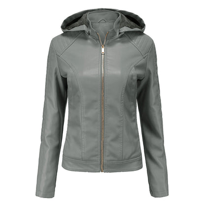MIRJETE - Stilvolle Leder Sommerjacke