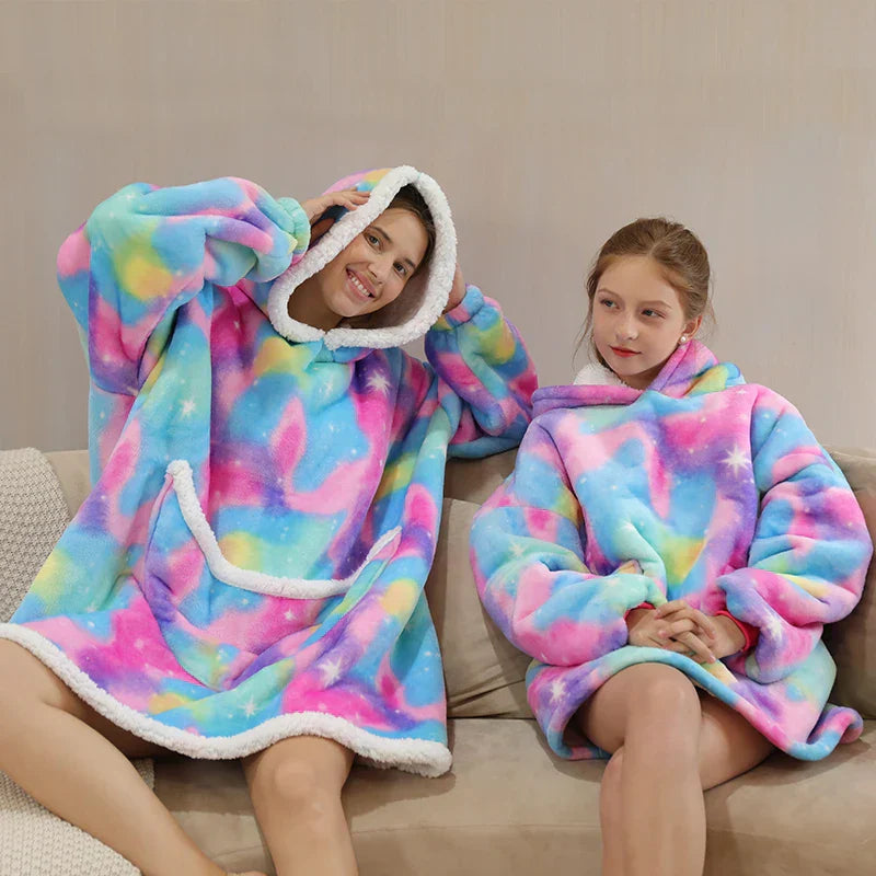 Teddy | Oversized Hoodie-Decke für Erwachsene und Kinder