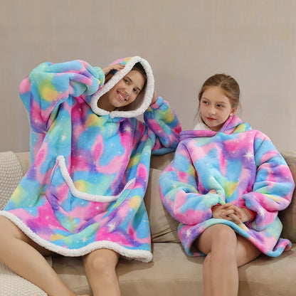 Teddy | Oversized Hoodie-Decke für Erwachsene und Kinder