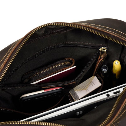 Vintage Leder Rucksack Herren Groß