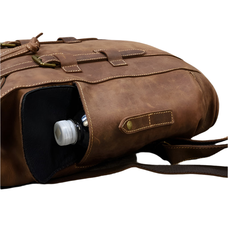 Rucksack mit großer Kapazität aus Leder