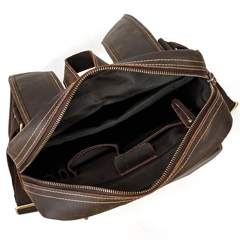 Vintage Leder Rucksack Herren Groß