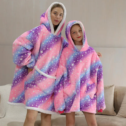 Teddy | Oversized Hoodie-Decke für Erwachsene und Kinder