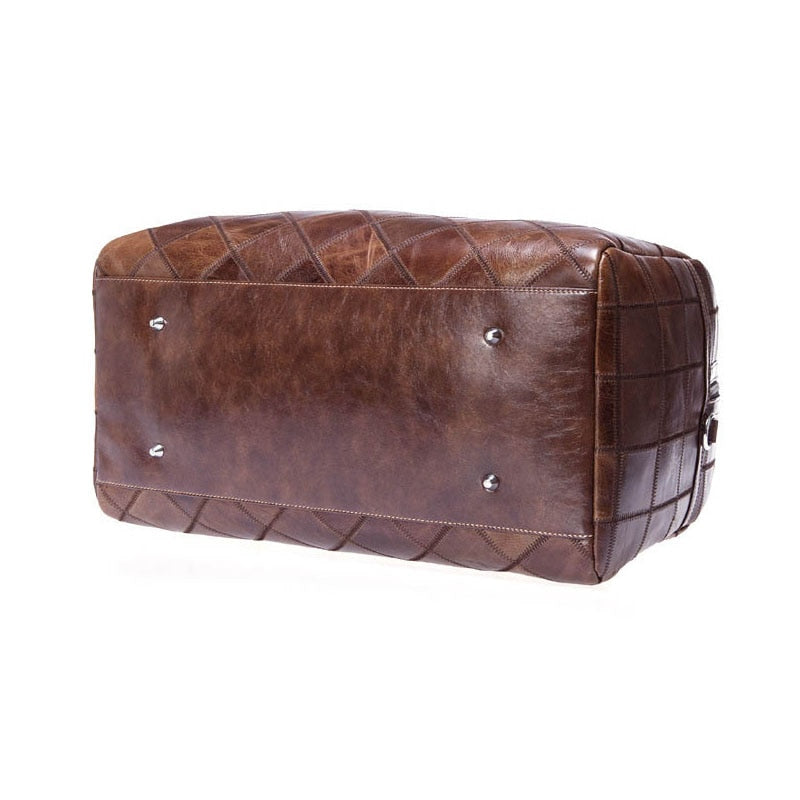 Unisex Echtes Weiches Leder Reisetasche