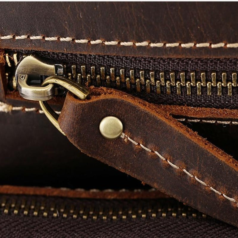 Vintage Leder Rucksack Herren Groß