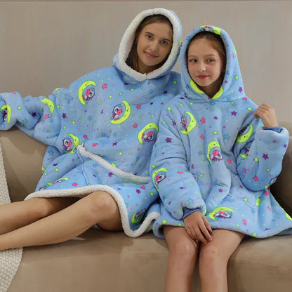 Teddy | Oversized Hoodie-Decke für Erwachsene und Kinder