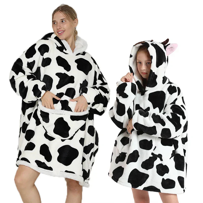 Teddy | Oversized Hoodie-Decke für Erwachsene und Kinder
