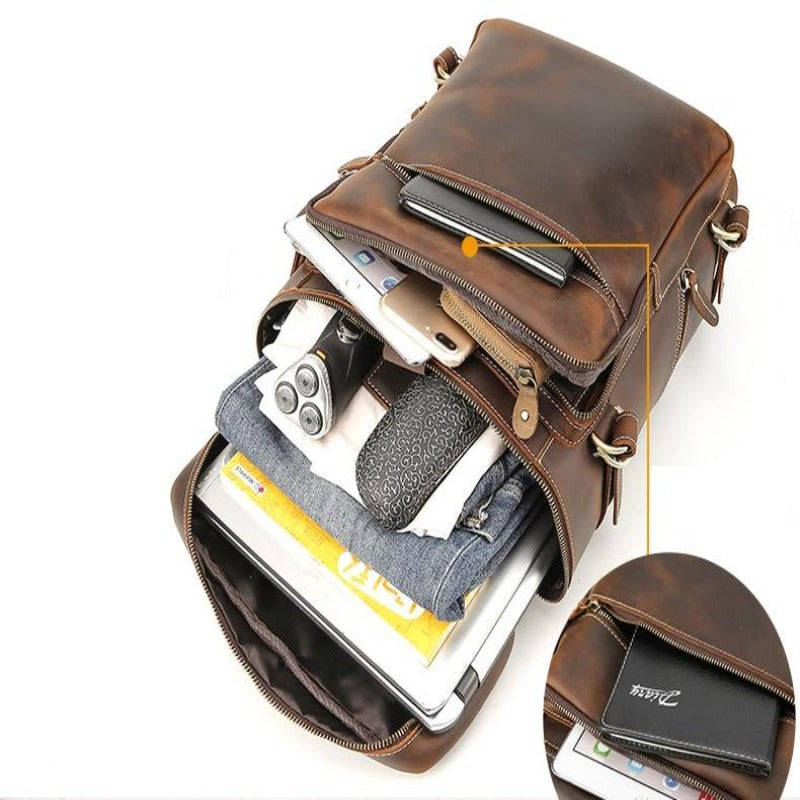 Vintage Leder Rucksack