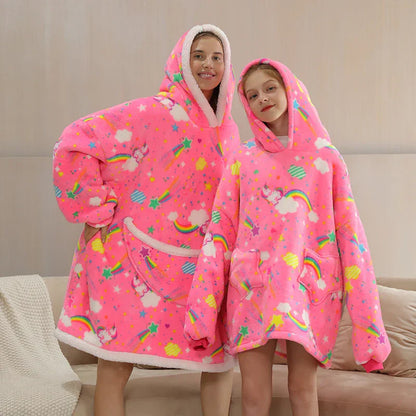 Teddy | Oversized Hoodie-Decke für Erwachsene und Kinder