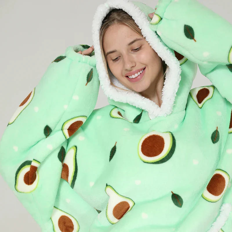 Teddy | Oversized Hoodie-Decke für Erwachsene und Kinder