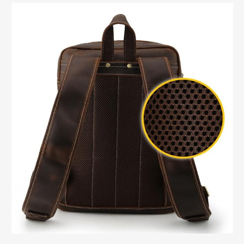 Vintage Leder Rucksack Herren Groß