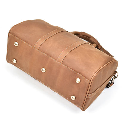 Herren Vintage Crazy Horse Leder Reisetasche