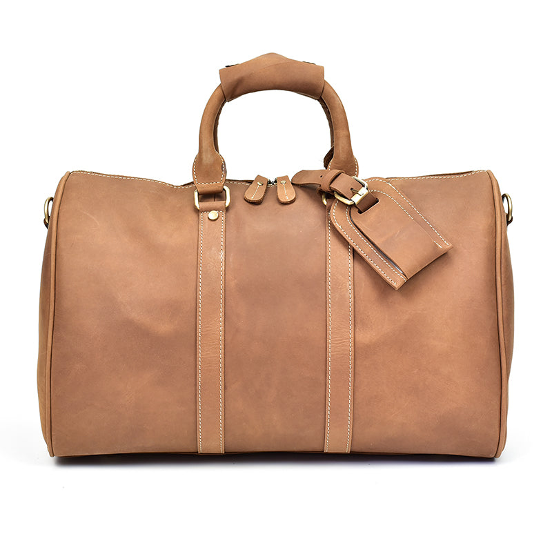 Herren Vintage Crazy Horse Leder Reisetasche