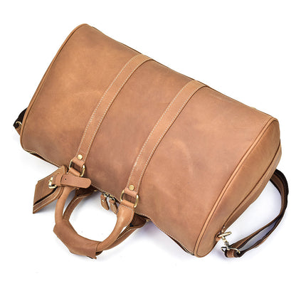 Herren Vintage Crazy Horse Leder Reisetasche